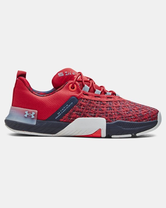Men's UA TriBase™ Reign 5 Training Shoes in Red image number 0